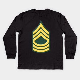 MSG - Master Sergeant  - Std wo Txt Kids Long Sleeve T-Shirt